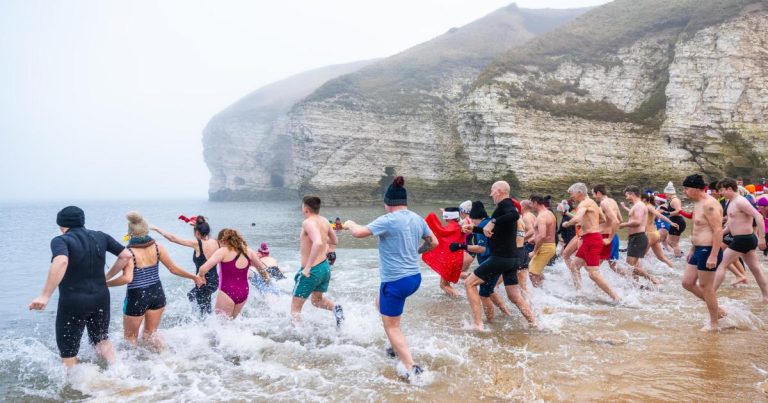 Boxing Day 'dipper' Plunges Into North Sea At Flamborough