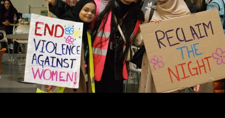 University Of Bradford Students March To Take Back Their Night