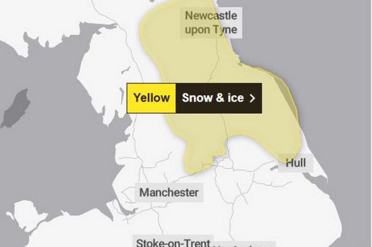 Office Issued Yellow Weather Warning As It Blows Up Yorkshire