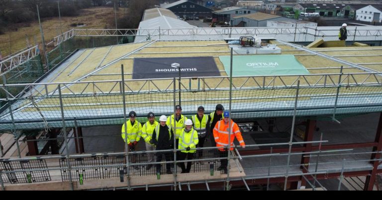 "topping Out" Ceremony At Jh Shouksmith York's New Hq