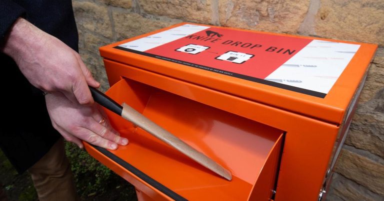 York Knife Amnesty Bins As Part Of A County Wide Crackdown.