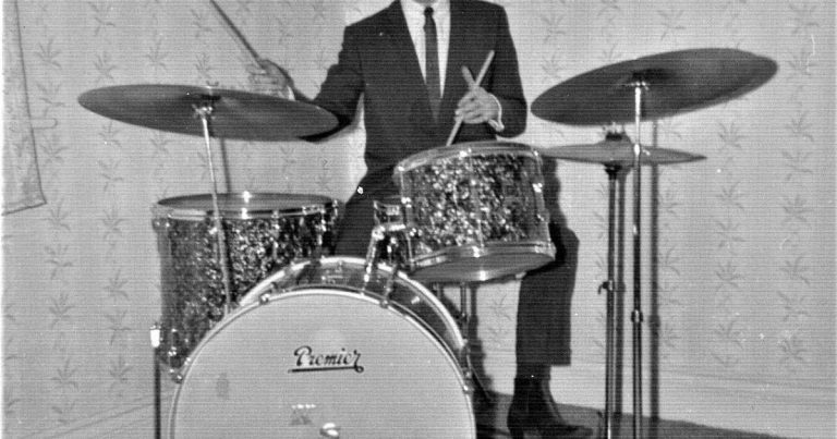 Looking back: talent bradford rock and roll drummer keith artist